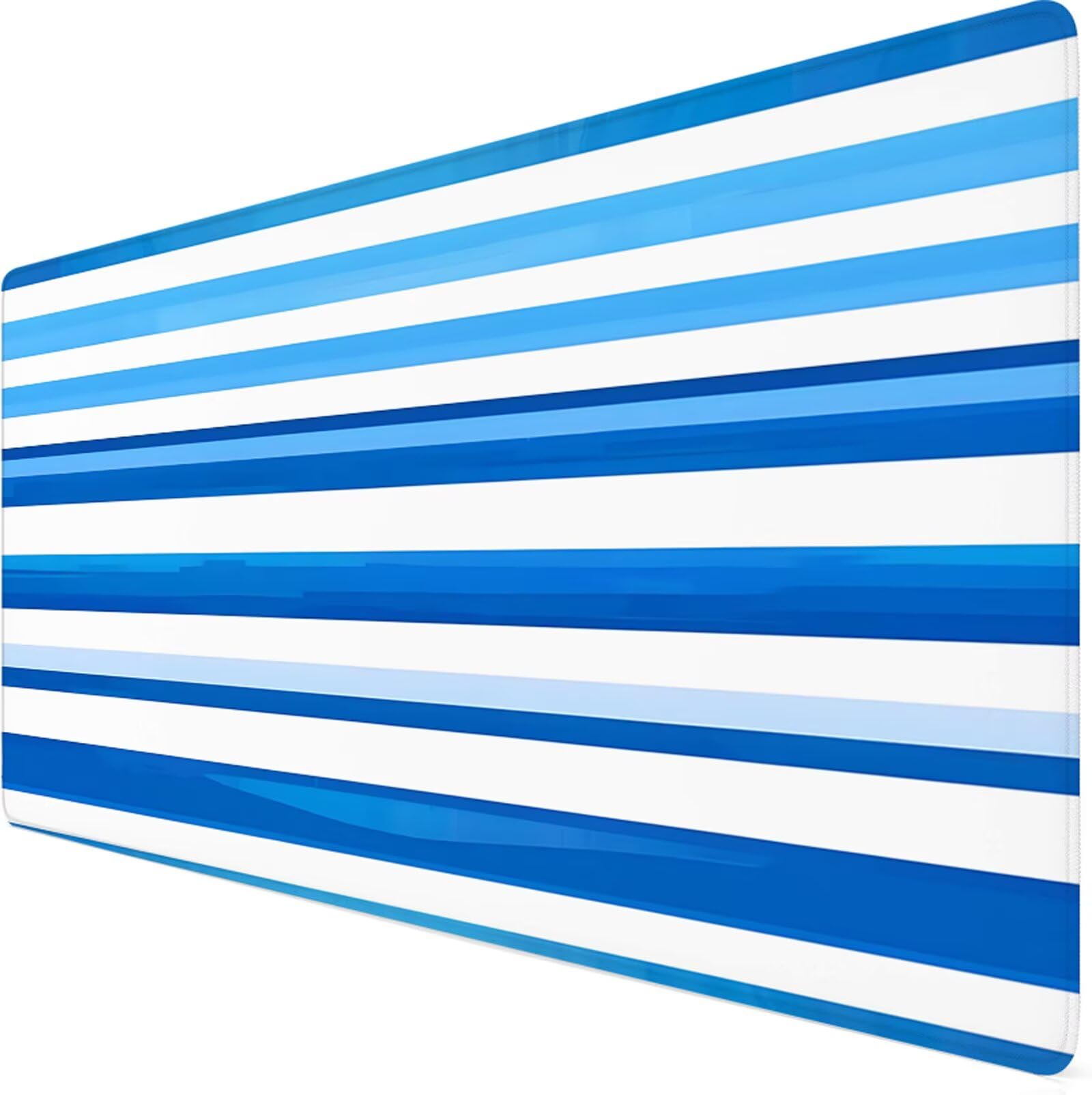 Podkładka pod mysz XXL 1200x600x3mm podkładka pod mysz niebieska podkładka pod mysz biała poprawia precyzję i szybkość, antypoślizgowe wodoodporne, szyte krawędzie, akcesoria do gier, komputer