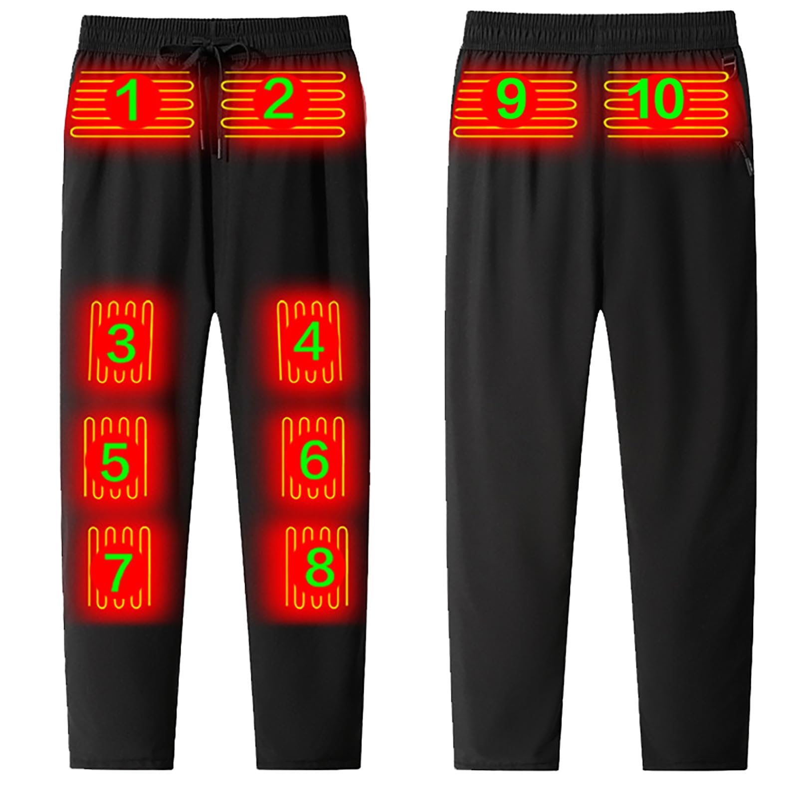 Genérico 10 Pantalones Calentadores para Hombres y Mujeres, Pantalones de chándal Térmicos al aire libre