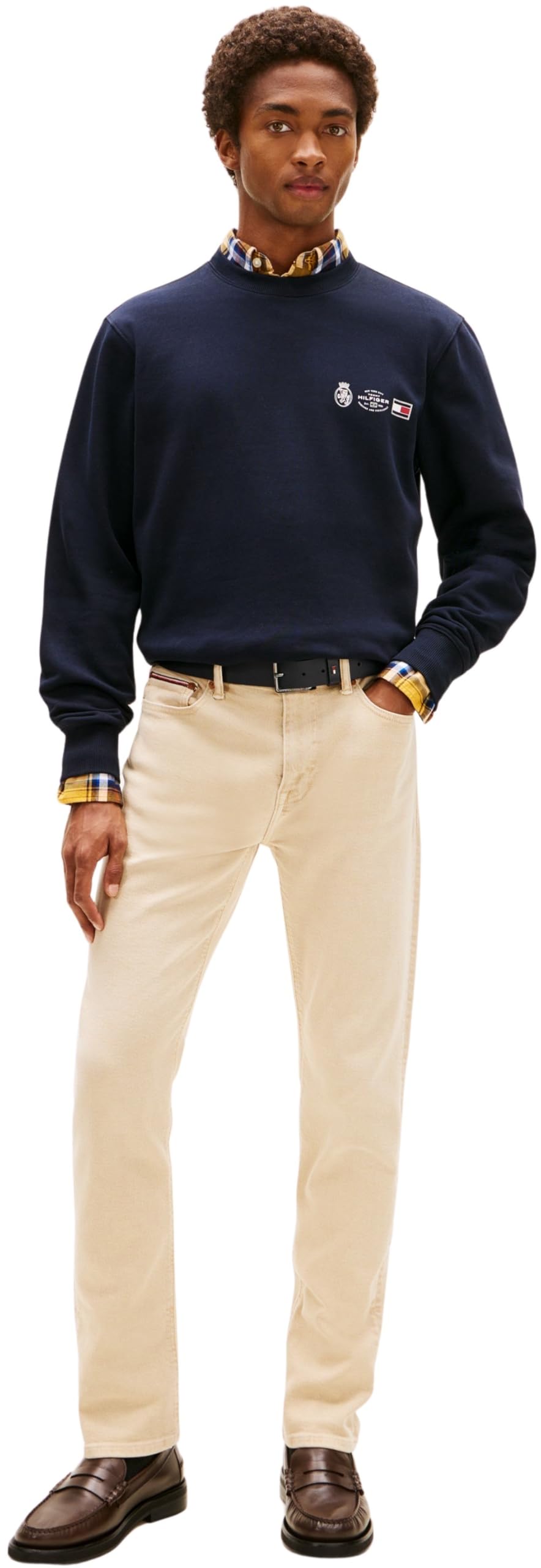 Tommy Hilfiger Sweatshirt Hombre Small Crest Outline con Cuello Redondo