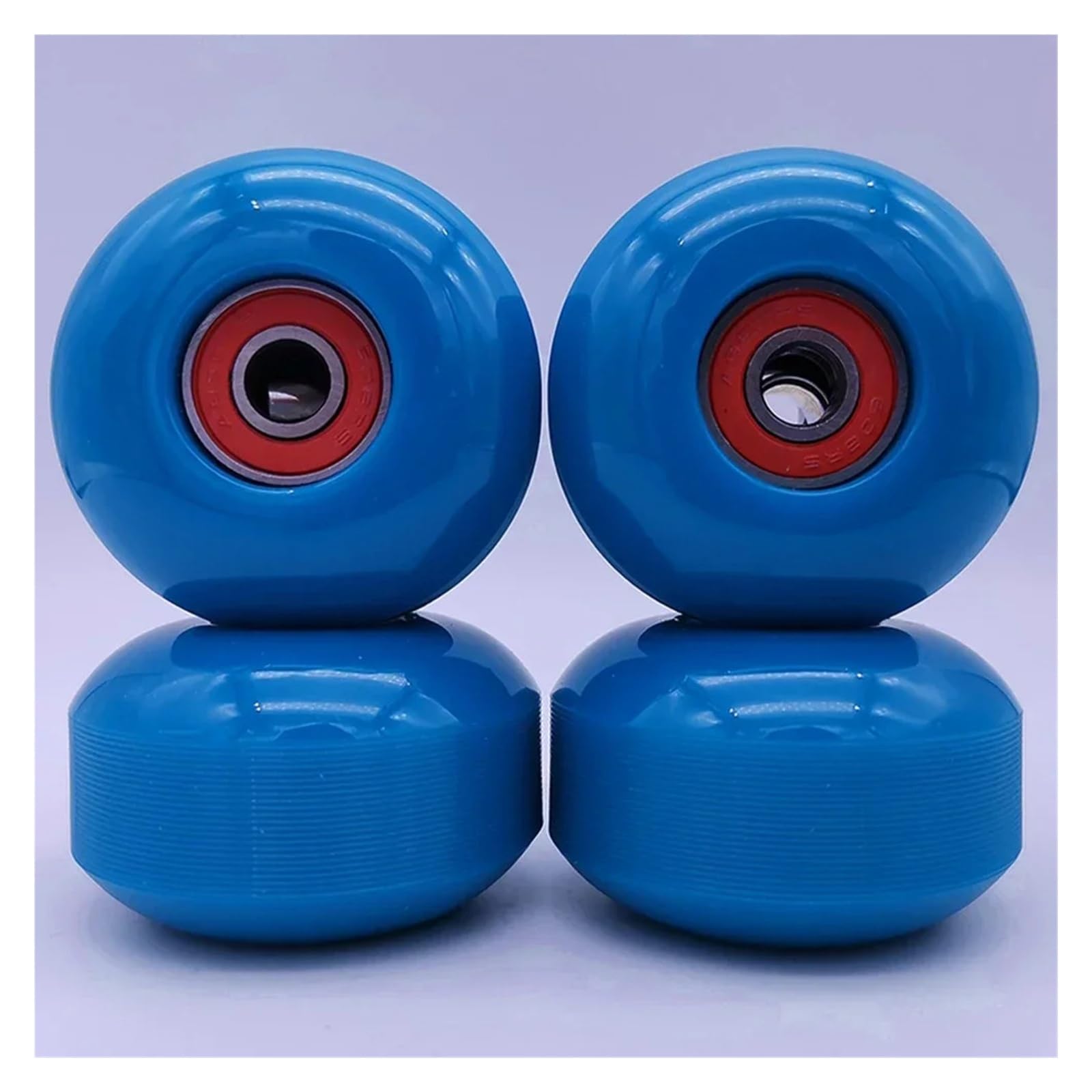 Générique 4 pièces Roues de Planche à roulettes avec roulement 52x32mm 95A Roues de Planche à roulettes Longboard Souples roulement ABEC-9 pièces d'accessoires de Patinage à roulettes