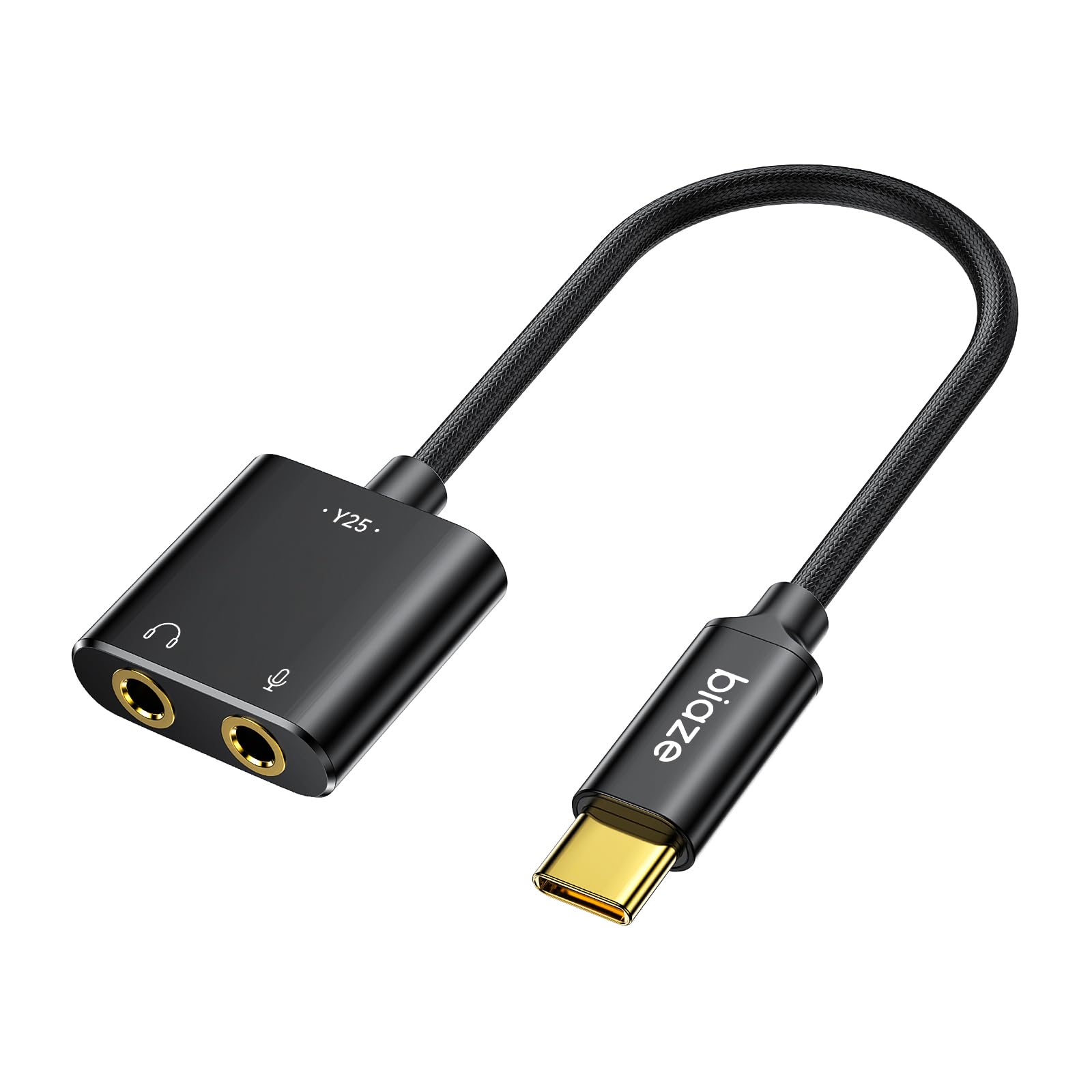 Adaptador de audio USB C a conector de 3,5 mm, tarjeta de sonido externa con auriculares de 3,5 mm y micrófono TRS Jack a USB C, compatible con Windows, portátiles, computadoras de escritorio, Windows