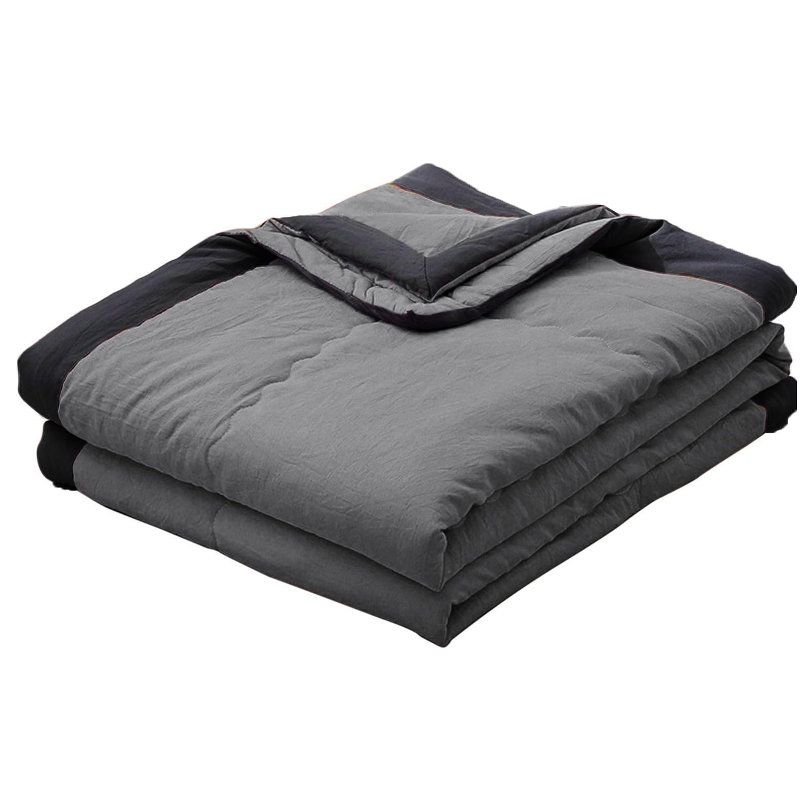 Summer Cooling Blanket for Night Sweats UK, Ice Cooling Blankets King Size Double Bed Adult Single Skin Friendly Plain Print Bed Blanket Cooler Quilt for Hot Sleepers Sweats All-Season Lightweight