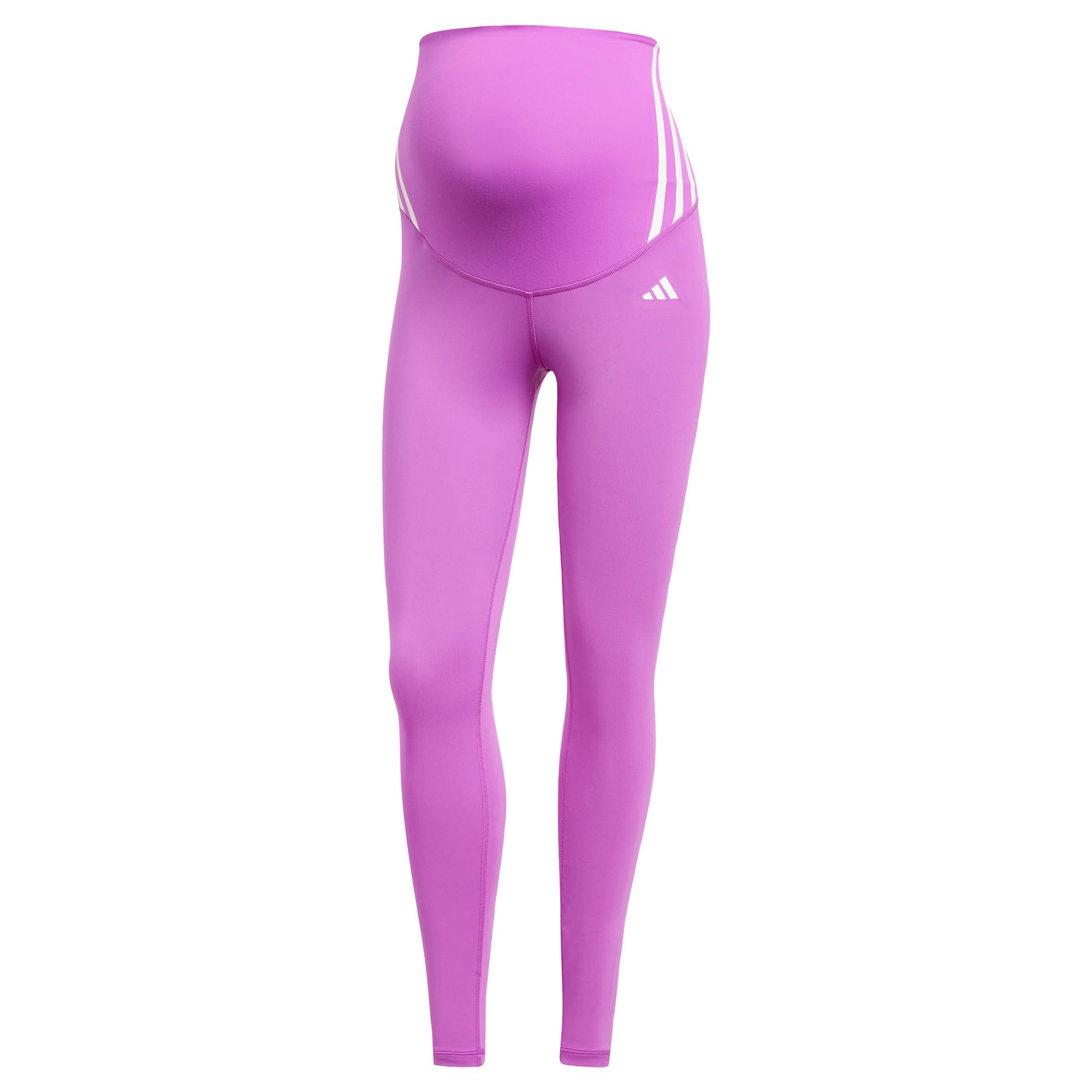 adidas Women Optime Essentials Full-Length Leggings (Maternity) Recycled Polyester Purple XS
