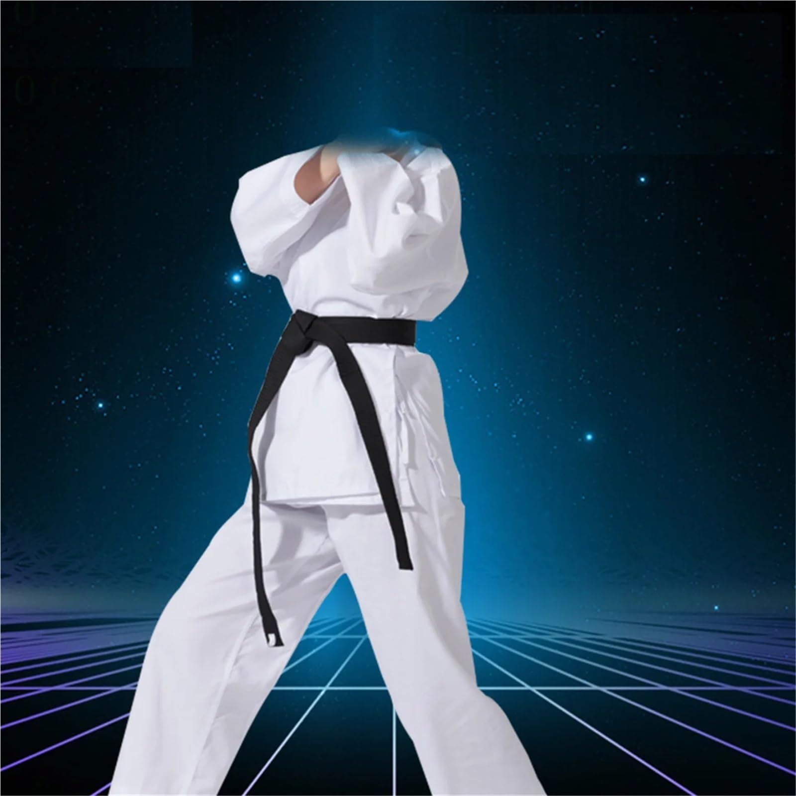 Traje de Karate for Adultos y niños, Traje de Taekwondo, Uniforme de Entrenador de Kungfu, Conjunto de Camisa y Pantalones de jujutsu for Hombres y Mujeres, Traje de Entrenamiento de Gimnasio