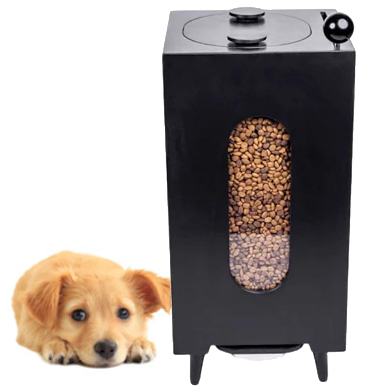 Comedero grande para Mascotas,Comedero automático para gatos,Comedero automático para gatos,para gatos y Perros,Black-ShortLegs