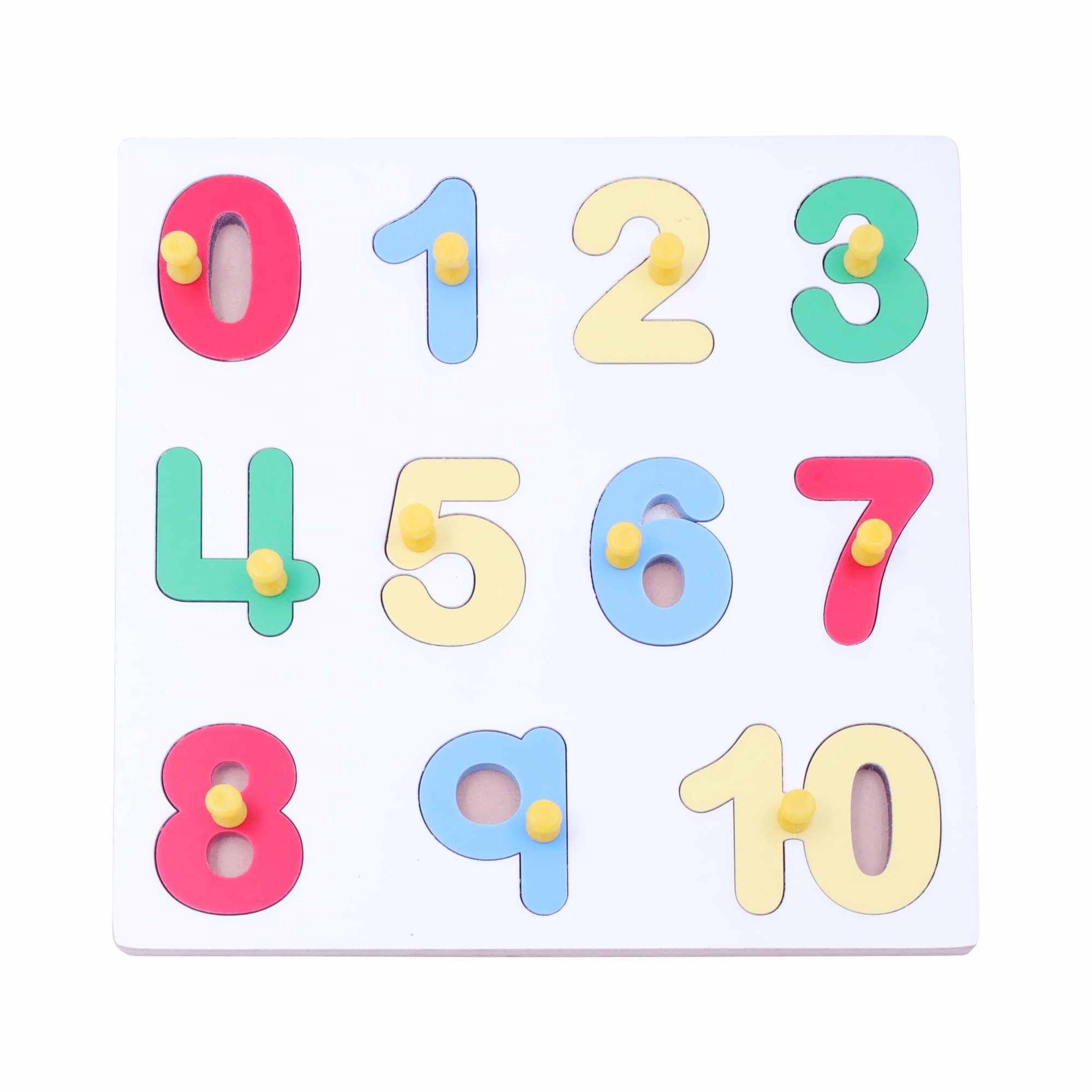 Tantrums Preschool 0 to 10 Tray Puzzle Set with Knobs for Math Number Learning | Education Puzzle Learning Aid for Kids (Multicolor 11 Pieces) (B09Q16GWBW) Amazon Price History, Amazon Price Tracker