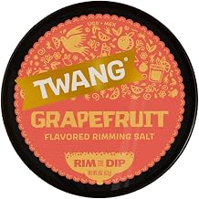 Twang Flavored Salt Rimmer, Grapefruit, for Margaritas, Mocktails, Smoothies and Micheladas, 4 Ounce Pack of 12
