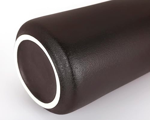 Miniatura 3 de Jarrón de cerámica esmerilada negra de 6 pulgadas, moderno jarrón minimalista para lavanda, hierba de pampas, flores secas y plantas, elegante