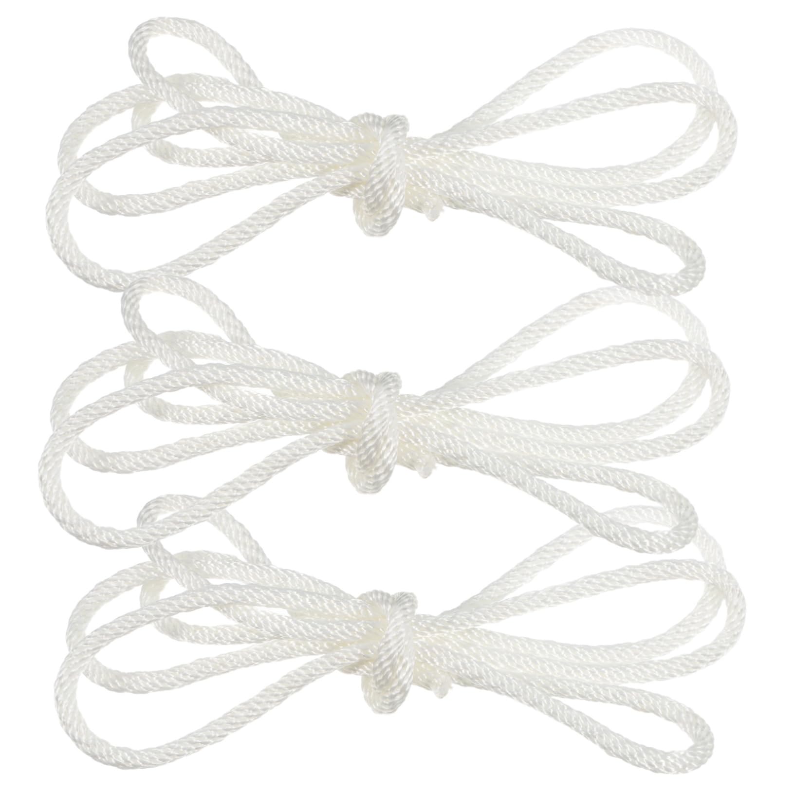 POPETPOP Corda di Avviamento Strappo in Nylon Bianco, 50 Pezzi
