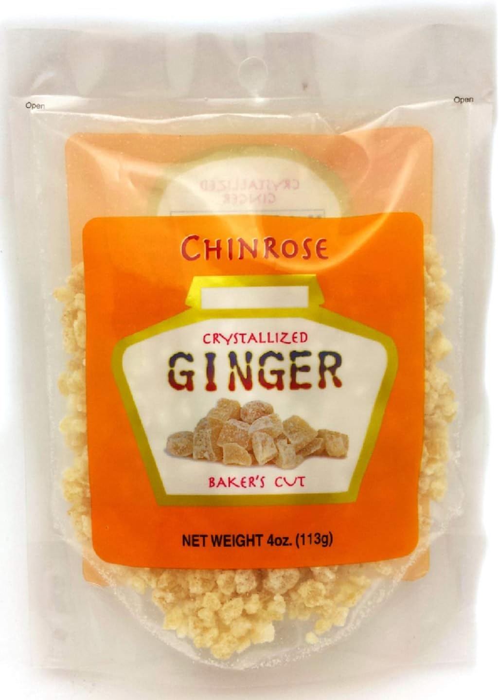 Chinrose Crystallized Ginger, Gift Pack, 8-ounce Box (Pack of 5)