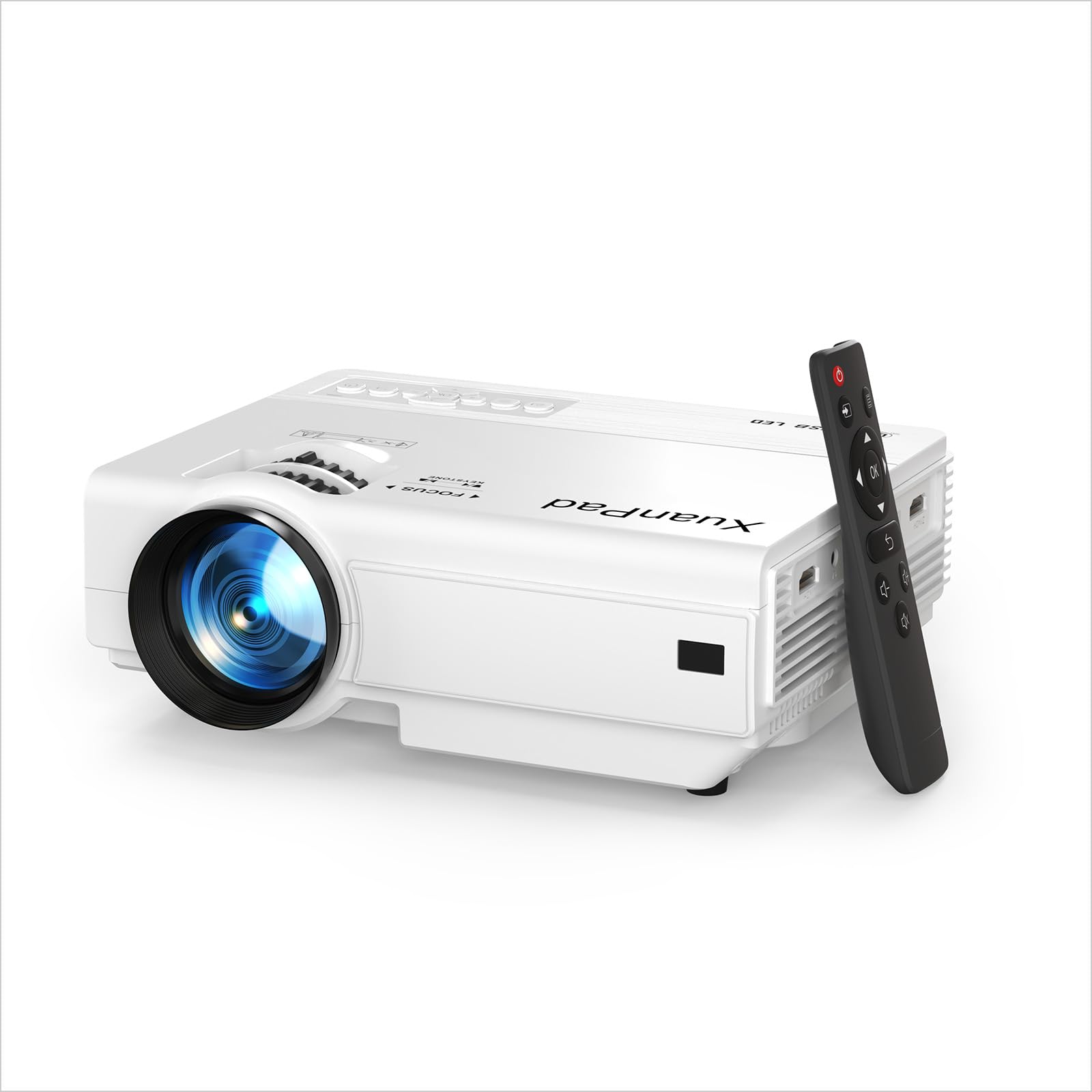 XuanPad Mini Projector, 2025 Upgraded 15000L Portable Video Home
