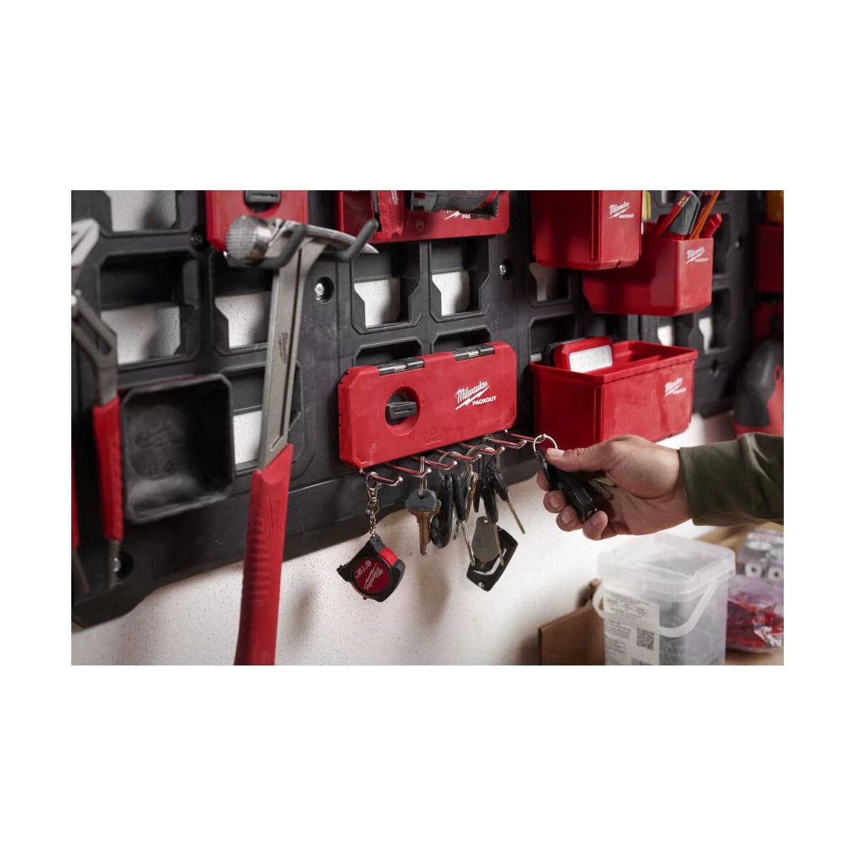 Gancio Singolo Milwaukee Packout - In Metallo Per Attrezzatura Da Lavoro