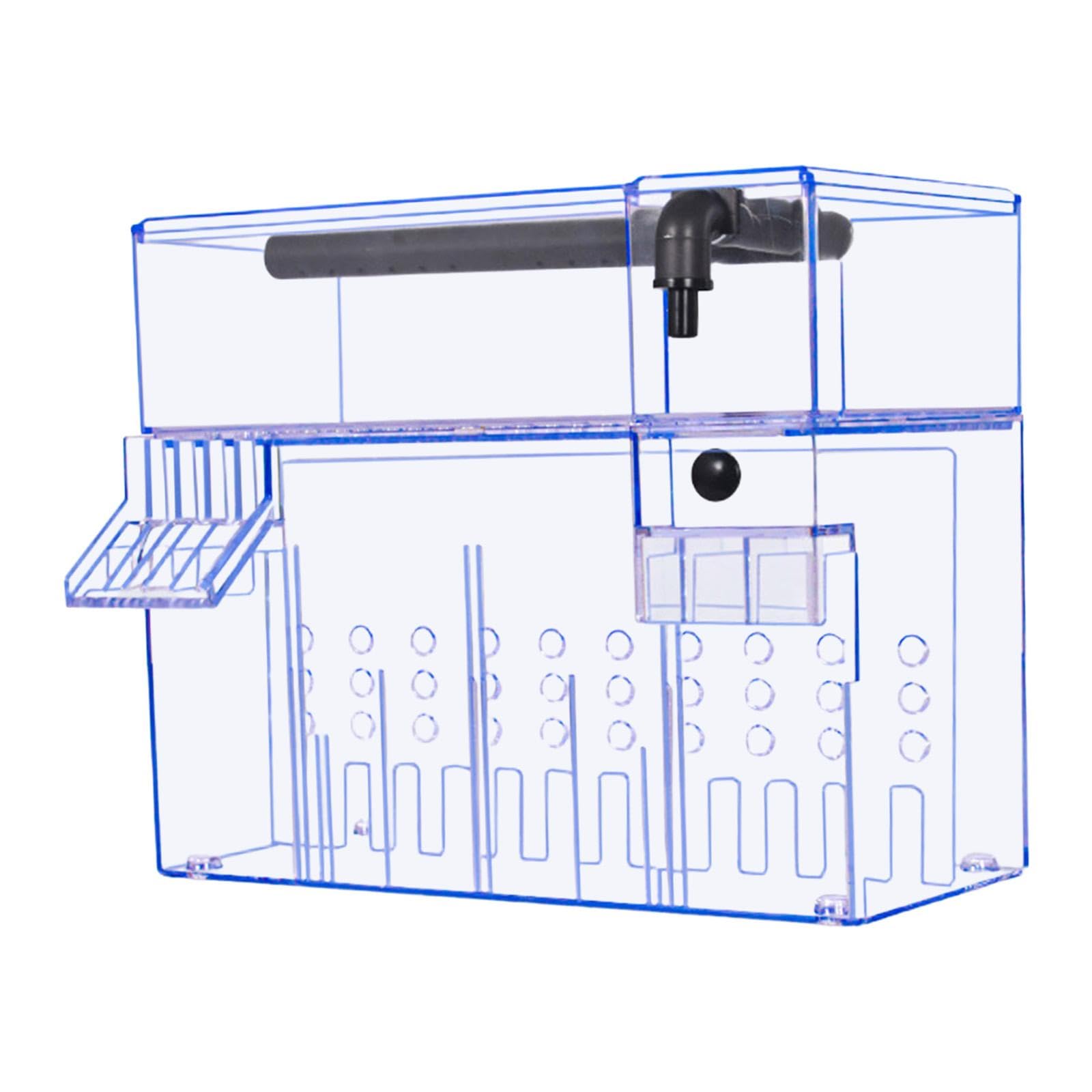 Caja para Peces, Doble para Accesorios de Acuario, Caja Colgante con Tapa para Terrarios de Tortugas para Uso Doméstico, 26 Cm X 13.5 Cm X