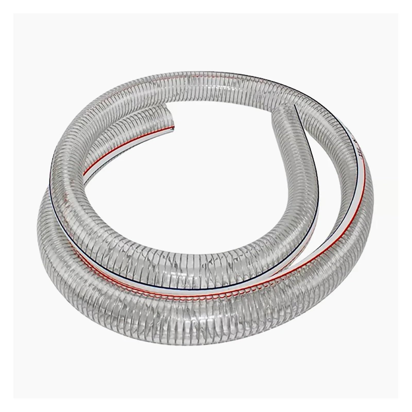 Rurka stalowa z rurką z PVC, 1M 3M 5M 8M 10M PVC Przezroczysty stalowy wąż z grubej rury do pompy wodnej i oleju(Id13mmxod18mm 10M)