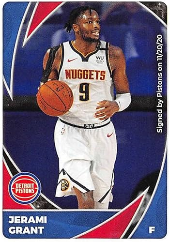 2020-21 Panini Stickers 189 Jerami Grant Official NBA Basketball Album Sticker Measuring 275 inch tall X 2 inches wide in Raw NM or Better Condition