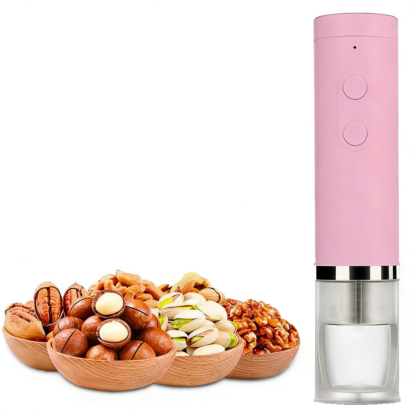 Casse-noix électrique automatique pour noix, noix de pécan, amandes, résistance 40-50 kg, outil anti-éclaboussures à 360°