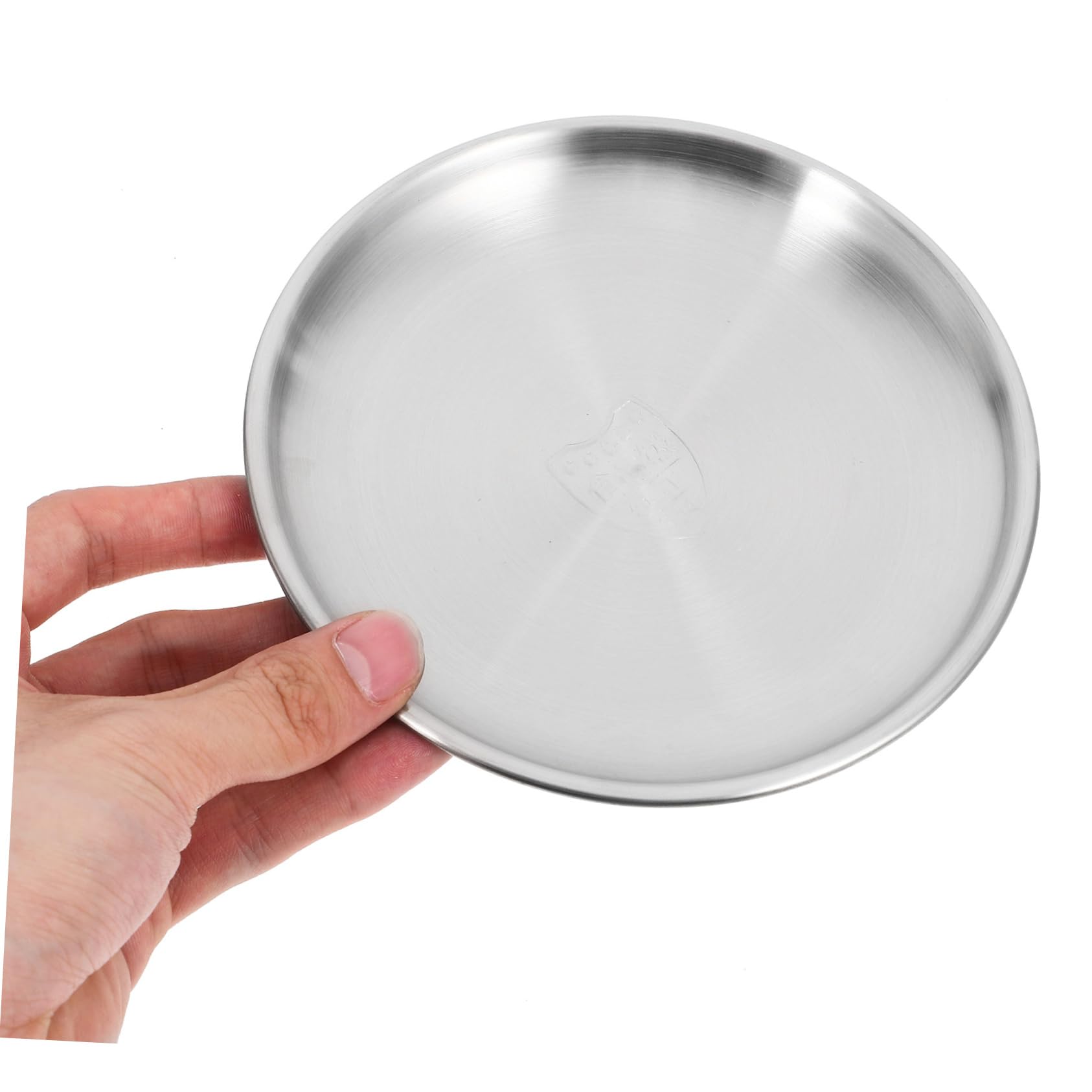 SOLUSTRE 4Pcs Stainless Steel Plate Dish for Camping Dining Serving Fruits Sushi Western Meals Food Grade Plates for Outdoor Use