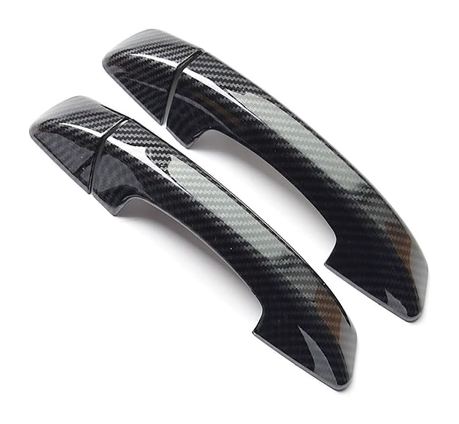 YSBVBLRMRV Car Outside Door Handle Cap for Passat 2011-2017 Chrome Trim Door Handle Cover Decorative Anti-Scratch Protector(2 Doors Carbon Fiber Pattern)