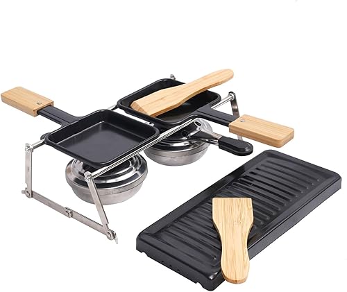 Miniatura 8 de Placa antiadherente para barbacoa interior y exterior con calentamiento rápido, ideal para fiestas de barbacoa, diversión familiar y picnic.