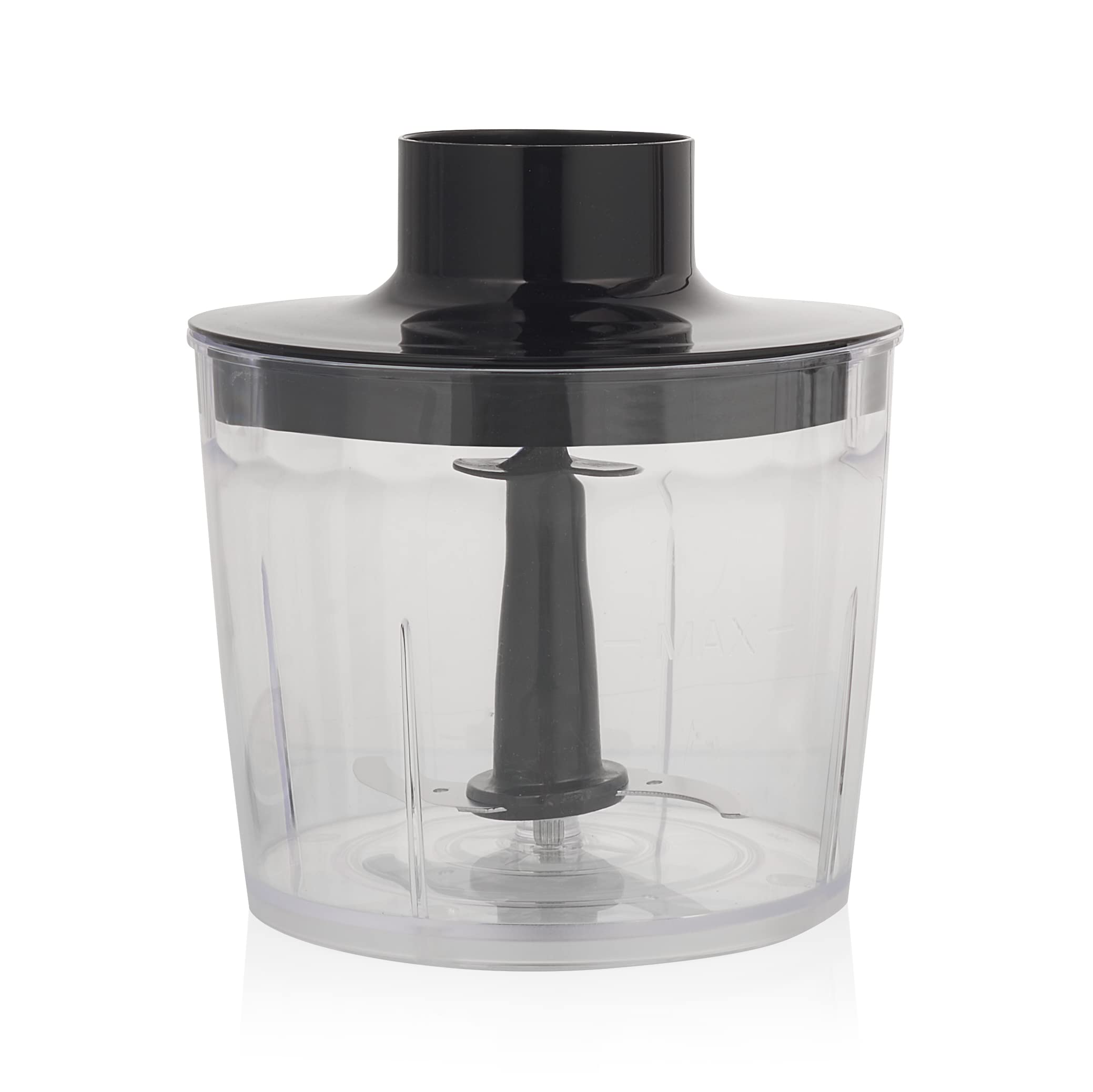 Tristar Stabmixer – Stufenlose Geschwindigkeitsregelung, 800 Watt, 700 ml Messbecher, 4 Edelstahlklingen, Zerkleinerer, Schneebesen Turbo-Funktion, MX-4839, Silber, Schwarz