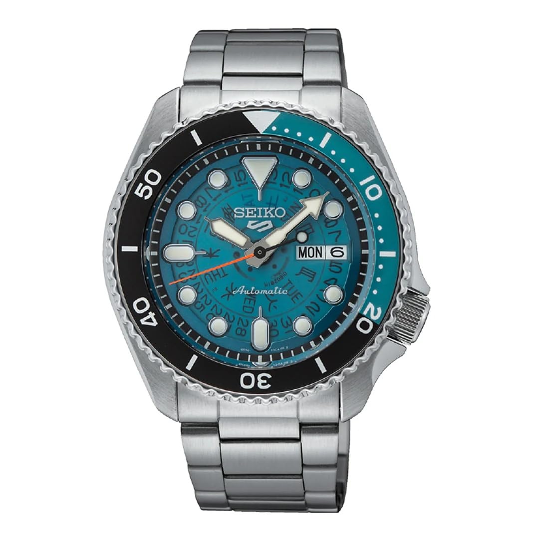 - Seiko Analogue Blue Dial Silver Band Men's Stainless Steel Watch-SRPJ45K1