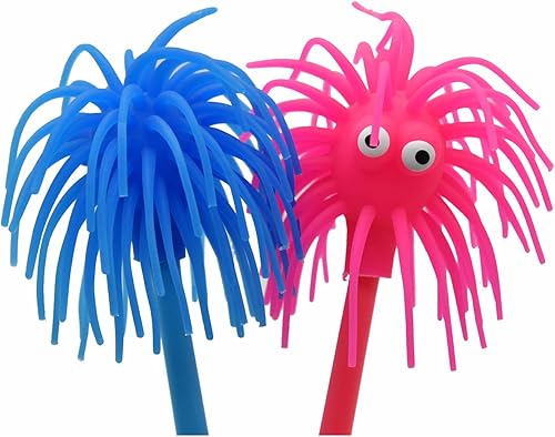 Miniatura 9 de 6 bolígrafos con forma de erizo de mar, de goma suave, divertidos bolígrafos para escuela, Navidad, oficina, fiesta
