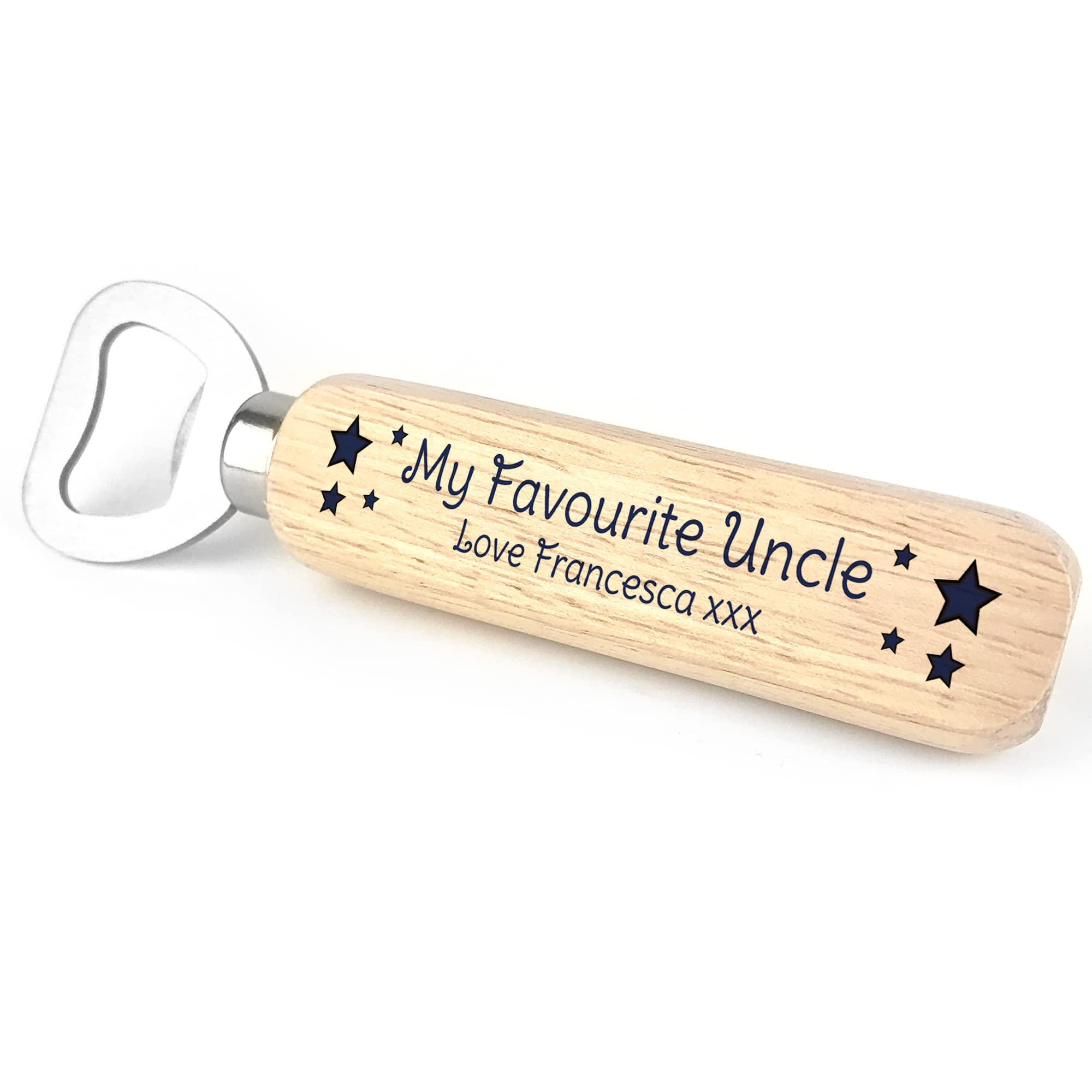 Novelty Gift for Uncle Personalised Bottle Opener Birthday Gift from Niece Nephew