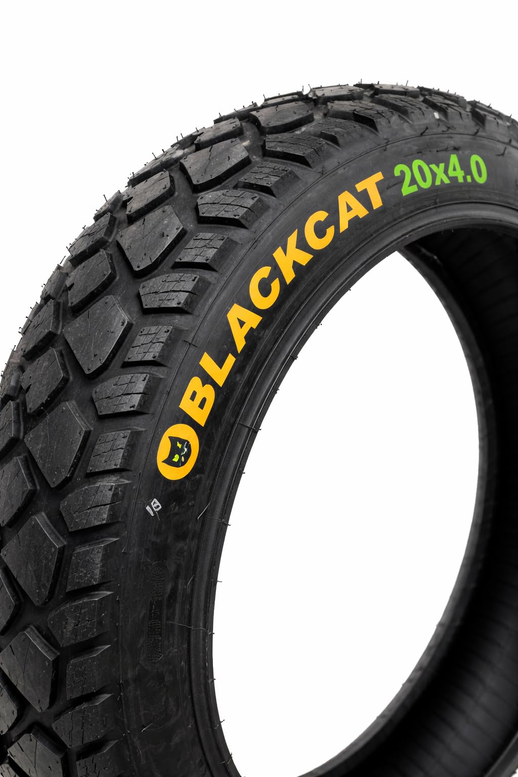 BLACKCAT TIRE 20x4.0 Fat Bike Tyre, All-Terrain Heavy Duty Wide Tyre for E-Bike & Fat Bicycle, High Grip, Snow, Sand, Trail & Road