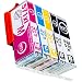 Produktbild NTT 5 XXL kompatible Druckerpatronen als Ersatz für Canon PGI570 XL PGI-570 PGI 570 CLI-571 XL CLI 571(2x Schwarz, 1x Cyan, 1x Magenta, 1x Yellow)