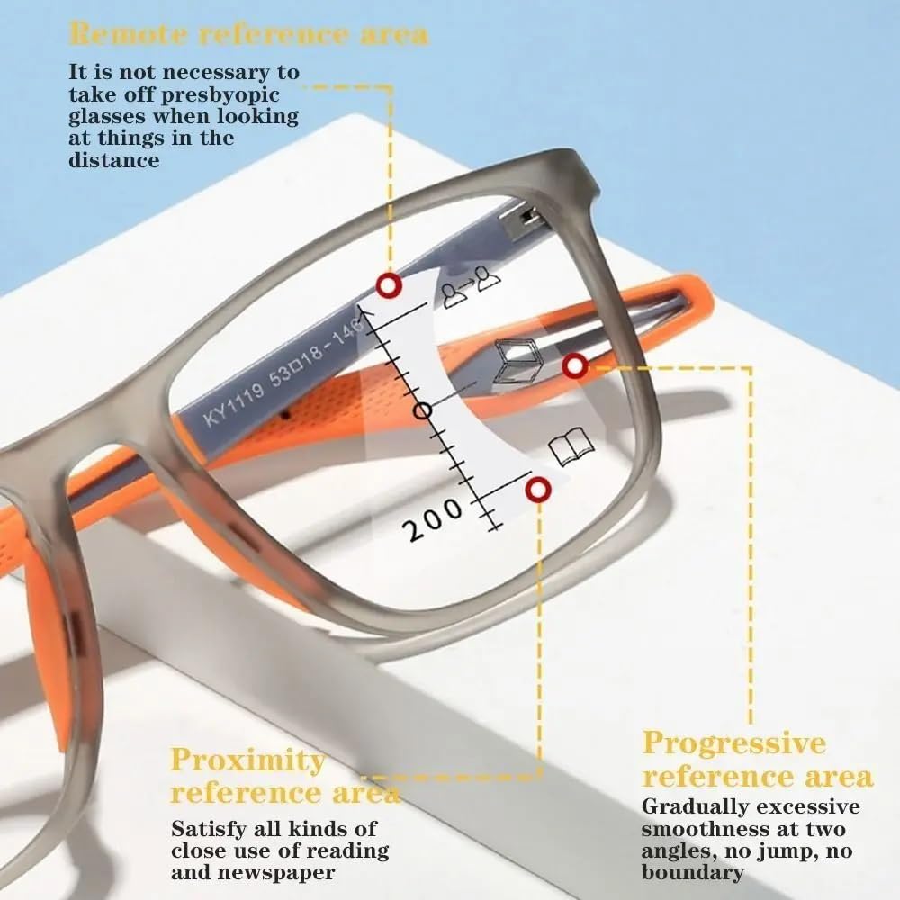 Generisch Autofokus Brille Mit Selbsteinstellung, Intelligente Zoom Brille Automatische Fokuseinstellung, Ultraleichte Und Bequeme Anti-Blaulicht-𝐁𝐫𝐢𝐥𝐥𝐞 Für Presbyopie Für Nah Und Fern