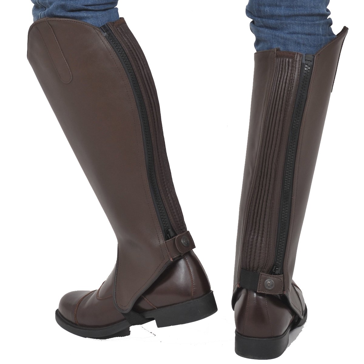 Ghette In Pelle Riders Trend - Elastiche, Con Cerniera YKK E Bottoni A Pressione - Foto 5