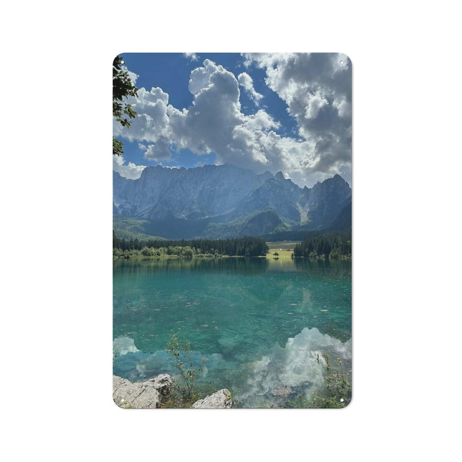 Junmoney Treviso In Italy Decorative Tin Plaque With Design 30X20cm, Old Style Bar Wall Plaque For Bar, Kitchen, Garage Or Games Room