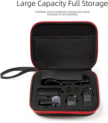 Miniatura 3 de Yaslayp Estuche rígido de transporte para DJI Osmo Pocket 3 - Caja de viaje y almacenamiento para DJL Osmo 3 con carcasa de EVA duradera, interior
