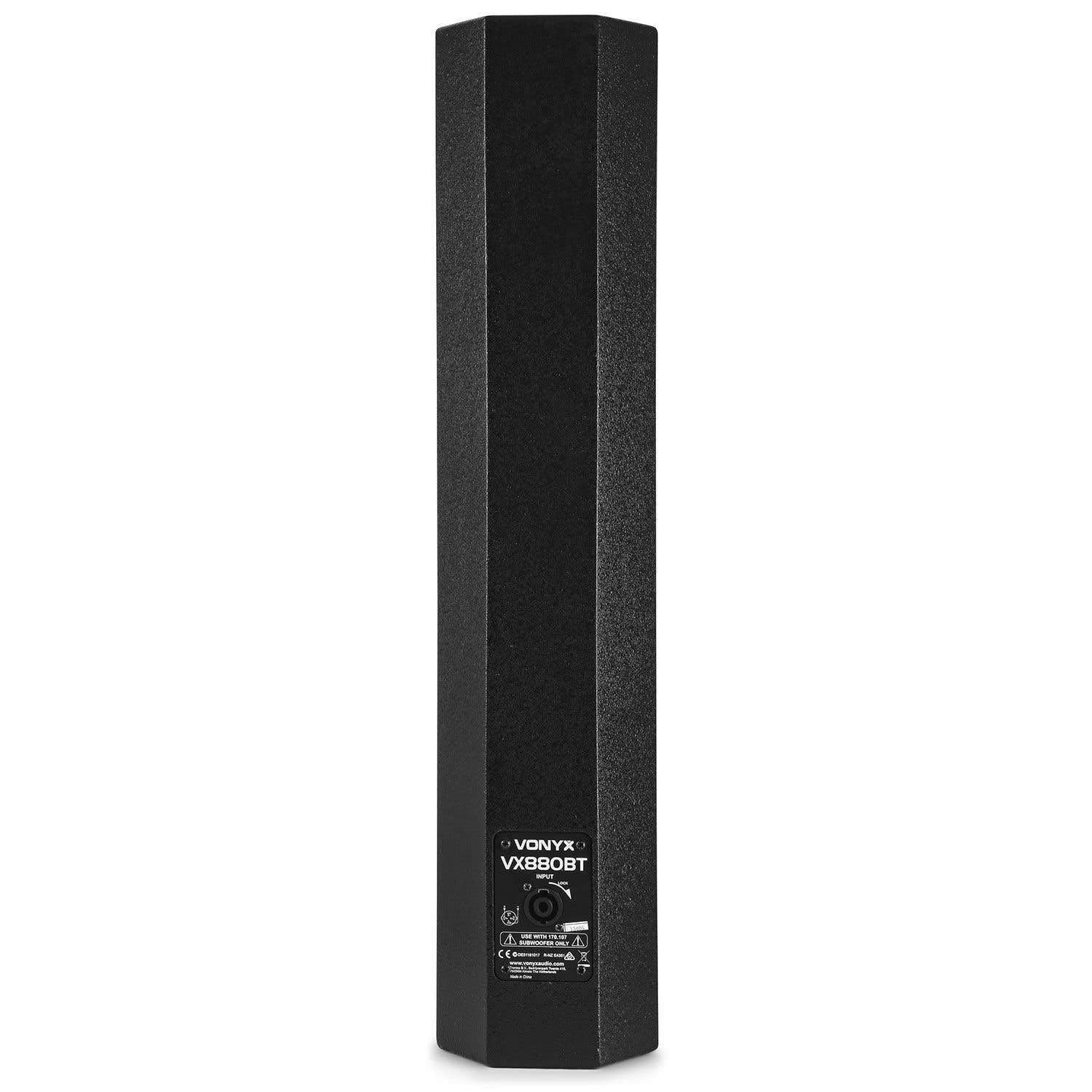 VONYX VX880BT - Système Triphonique avec Micro, Puissance de 750W, Idéal pour Les Soirées et Évènements, BT/MP3/SD/USB/AUX