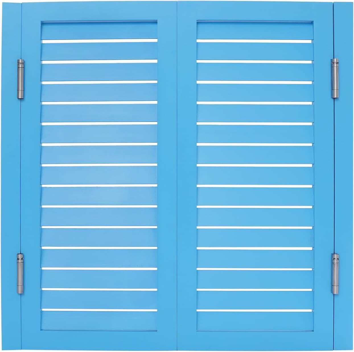 Porta a Battente bidirezionale per Bar, Ristorante e Cucina, con Cerniere a Molla, Finitura in Legno. (35.43(W) x35.43(H) in)