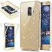 Produktbild Galaxy S9 Plus Hülle Silikon Bling Glänzend Glitzer Strass TPU Silikon Hülle Rundum Double Ganzkörper Full Body Beidseitiger 360°Schutz Handytasche Komplettschutz Transparent TPU Handyhülle-Gold