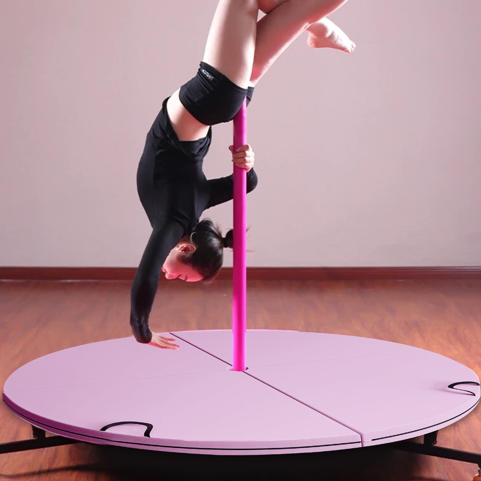 Crash Mat Per Pole Dance - Crash Pad Pieghevole Con Imbottitura Per 120x120x10 Cm | Di Sicurezza Pieghevole Protettivo Anticaduta Per Donne Ragazzi Ragazze Giovani Adolescenti Pale