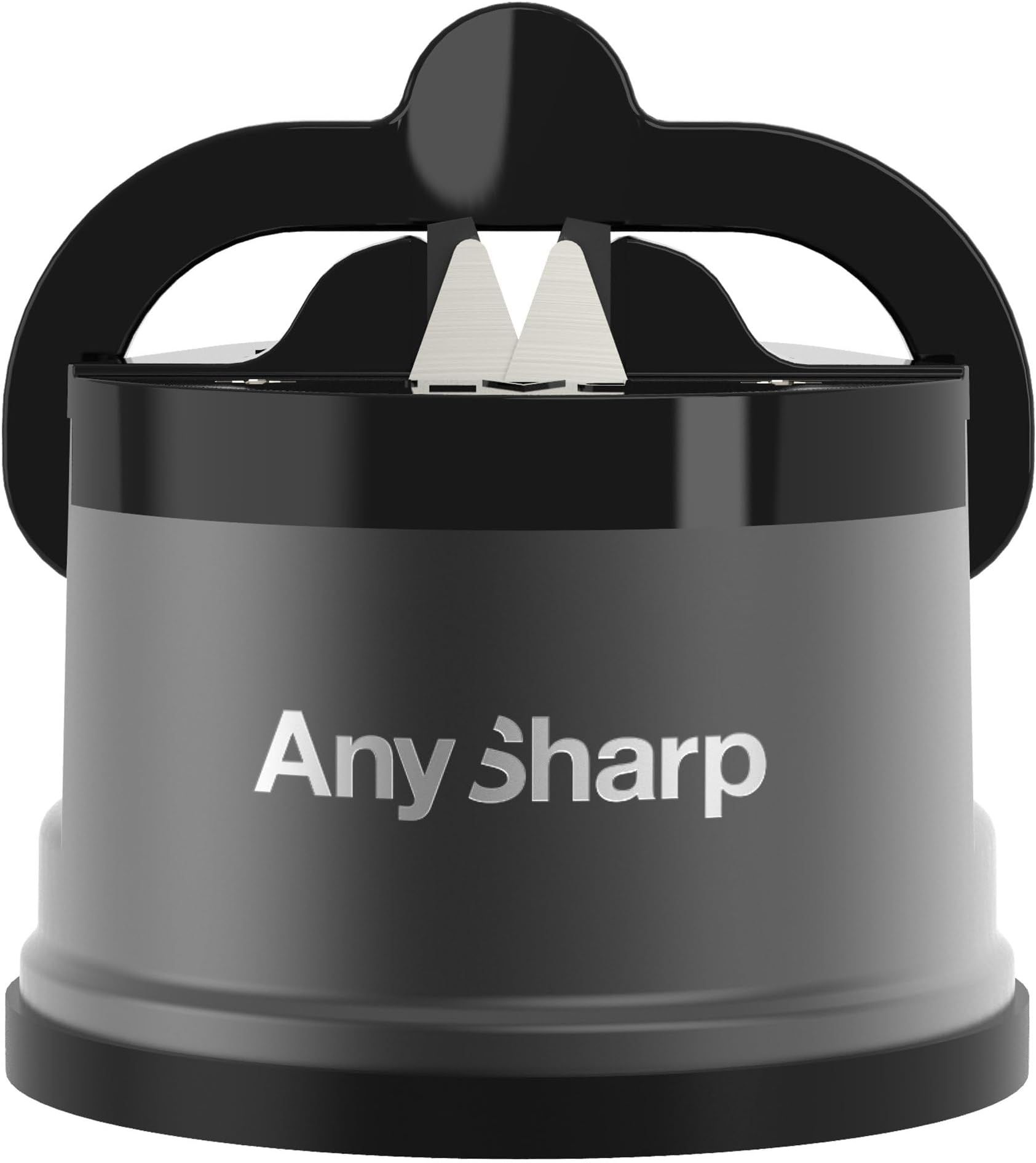 Pro Metal World's Best Knife Sharpener with Suction, Gunmetal