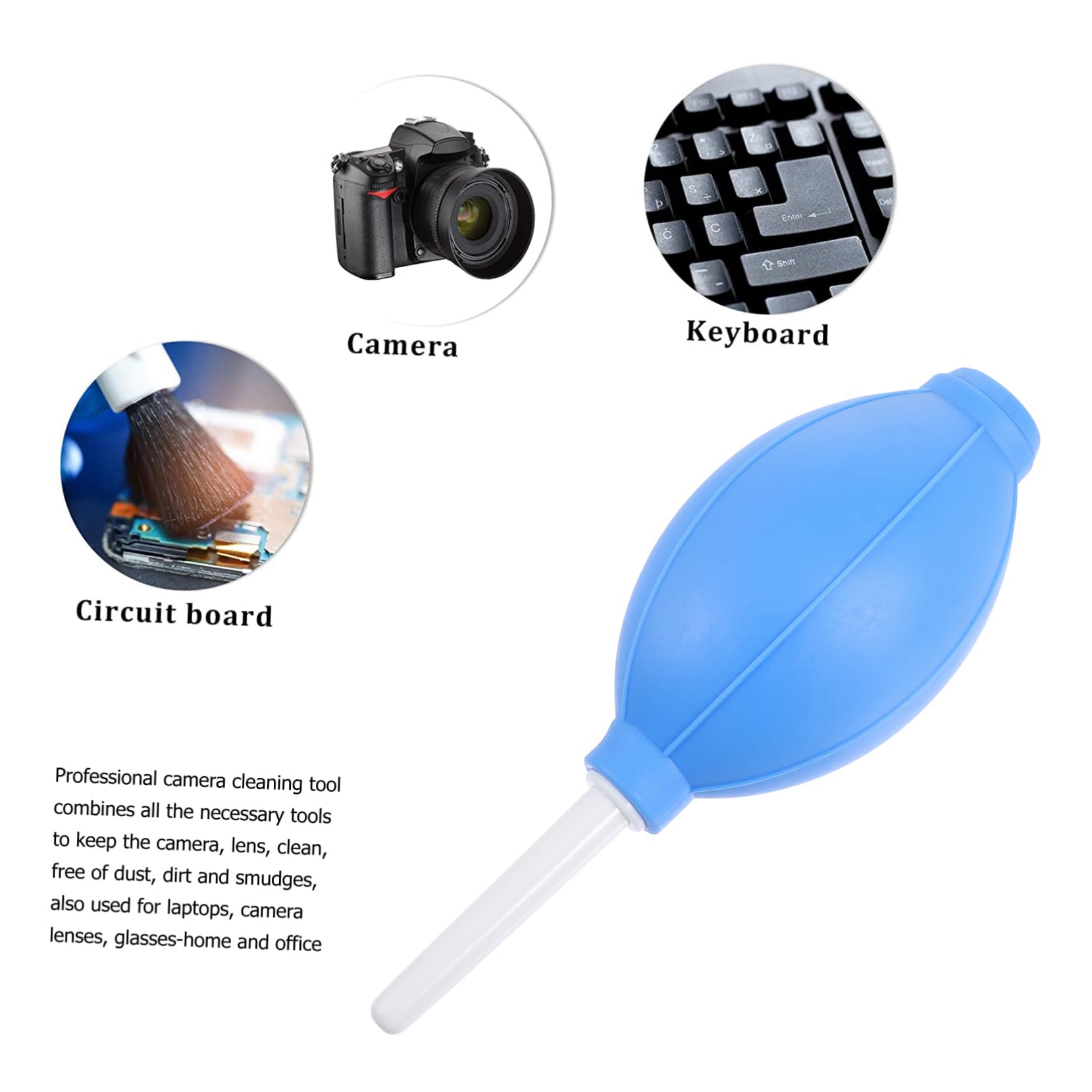 HOMSFOU Silicone Air Blower Duster Computer Keyboard Cleaner Lens Cleaner Random