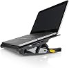 Targus Laptop Cooling Pad with 4-Port USB 2.0 Hub, Dual Fan Chill Mat for Laptops up to 17 Inch, Adjustable Height Laptop Stand, Heat Protection, Black (AWE81EU)