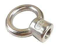 Vista 2 de Tuerca de ojo de elevación de acero inoxidable 316 1/2 pulgada UNC grado marino (1/2 pulgada - 2 PK)