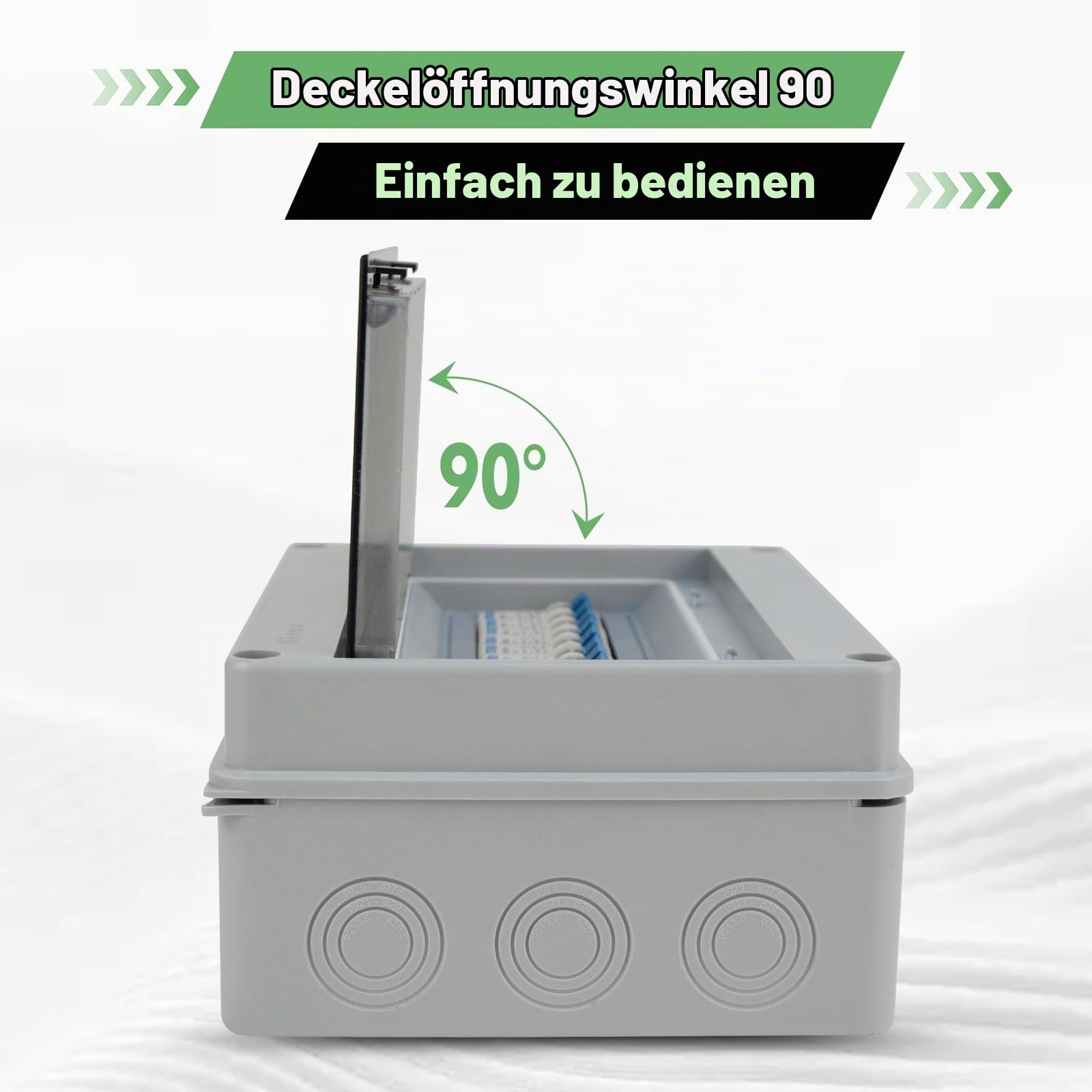 Sicherungskasten 9-Wege, 63-A-Wasserdichte Sicherungskasten Mit Ip65-Schutz
