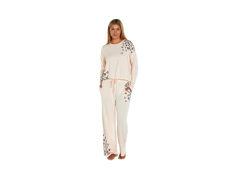 Wildfox Wild Love Set (Cloud Pink) Women's Pajama Sets INTERNATIONAL SHIPPING