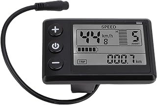 Buachois Electric Bike LCD Display, S866 Display Panel with 6 Pin Connector for Electric Scooter Bicycle Cycling Accessories