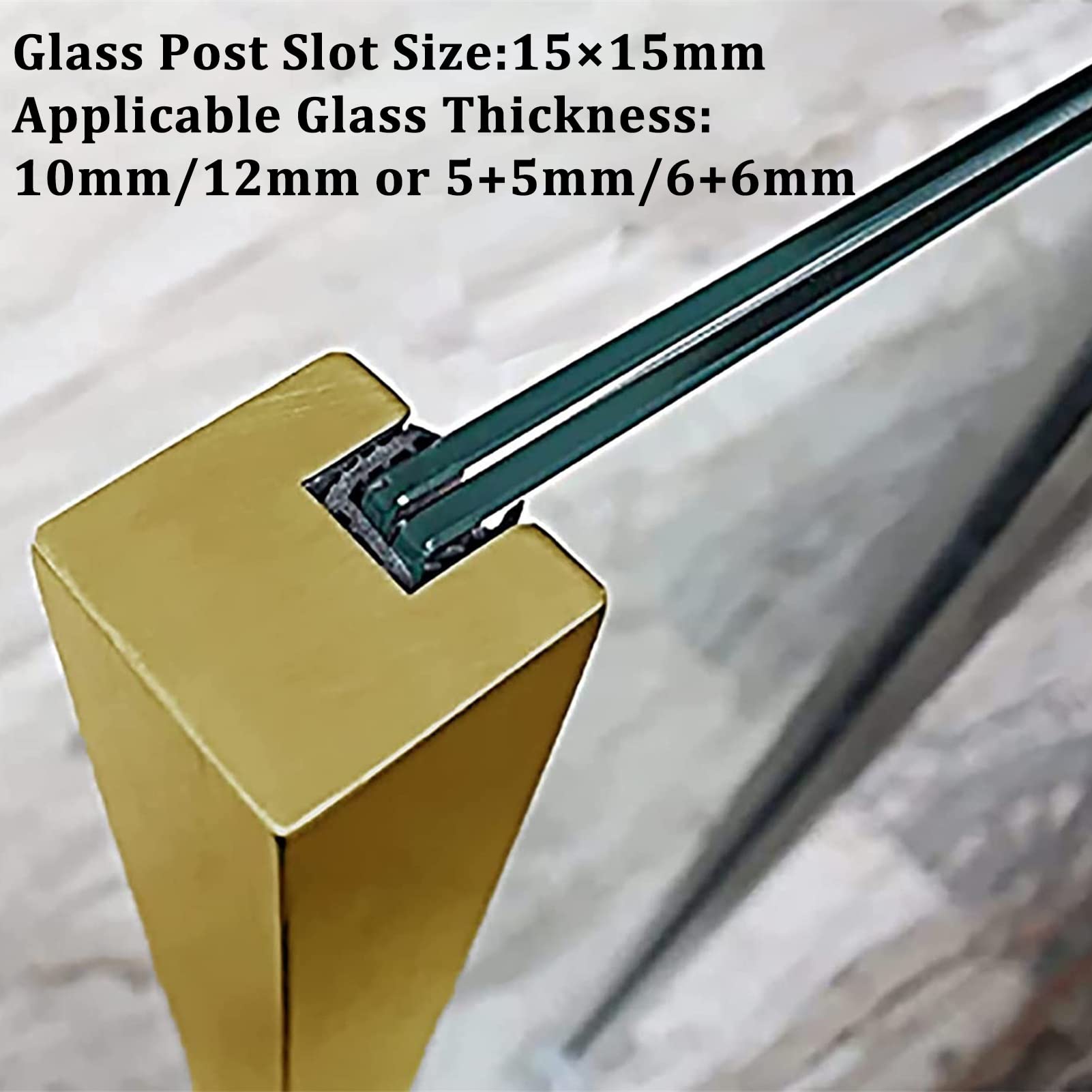 Uchwyt bezpieczeństwa ze stali nierdzewnej do szklanych słupków balustradowych 85/95/105/115 cm, trwały sprzęt do balkonu, schodów, ogrodu i słupka loftenowego, opcja kolorystyczna