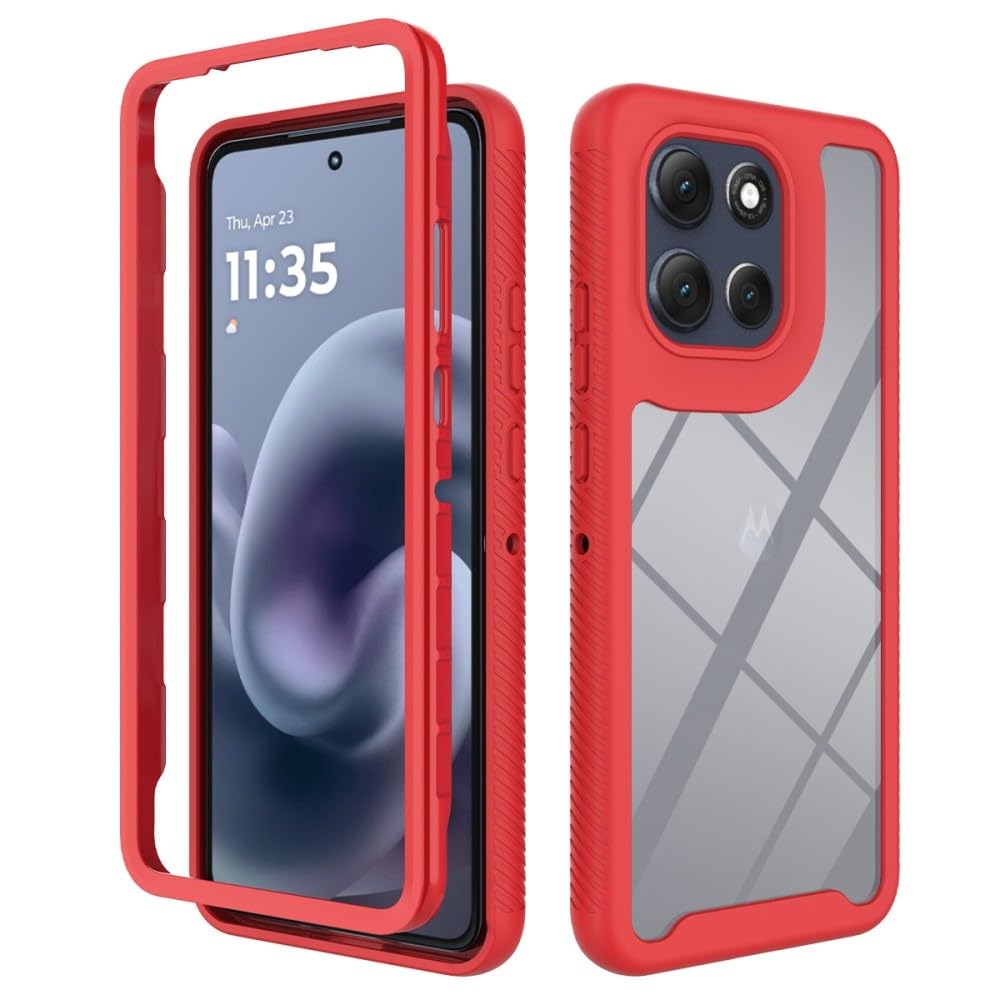 Étui compatible avec Moto G86 résistant aux chutes avec silicone double couche - 7