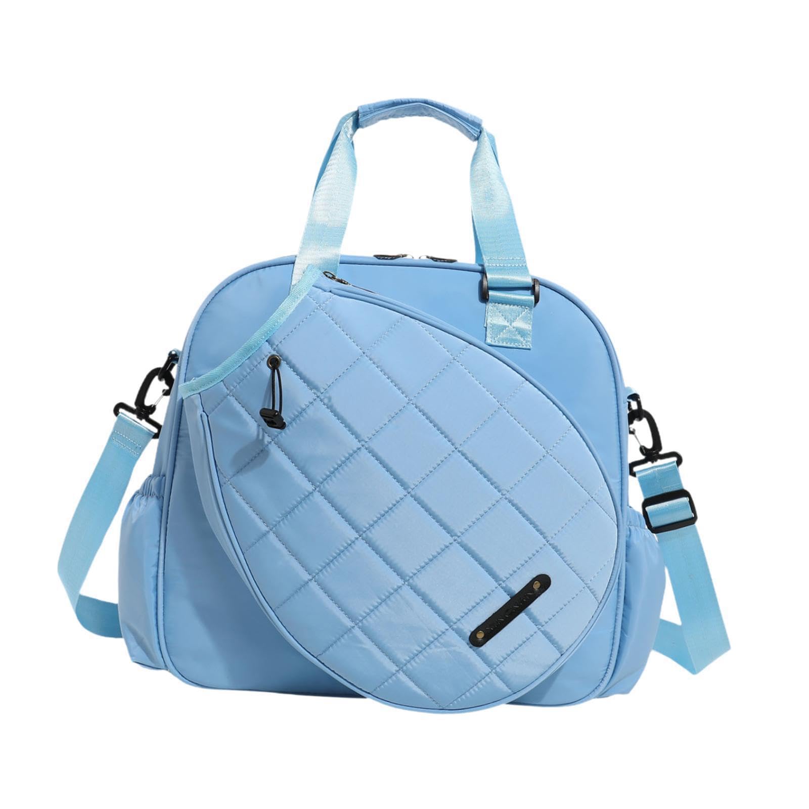 Borsa da Tennis Estremamente spaziosa, per trasportare Racchette, Attrezzatura da Badminton e Oggetti Personali. Dispone di Ampio Spazio di archiviazione e Tasca Interna