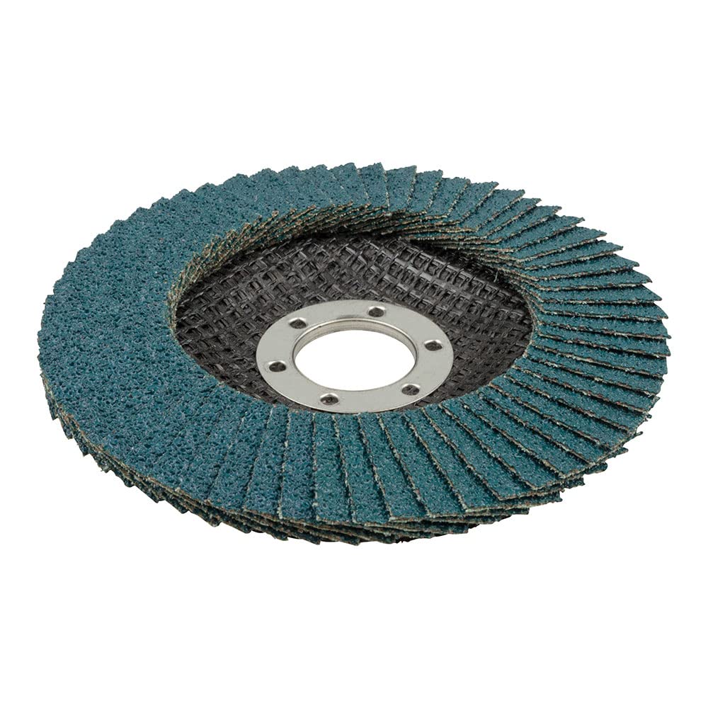 Wolfcraft Black Lamellar Flap Disc, Ø 115 Mm, Grain 40 I 5650000 I For Coarse Sanding Of Metal Surfaces