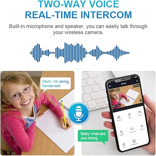 Vista 5 de EVERSECU Cámara de seguridad de bombilla de 2K 4MP, cámara domo de 4 pulgadas, vista de 360°, WiFi e inalámbrico 2.4G, detección de movimiento