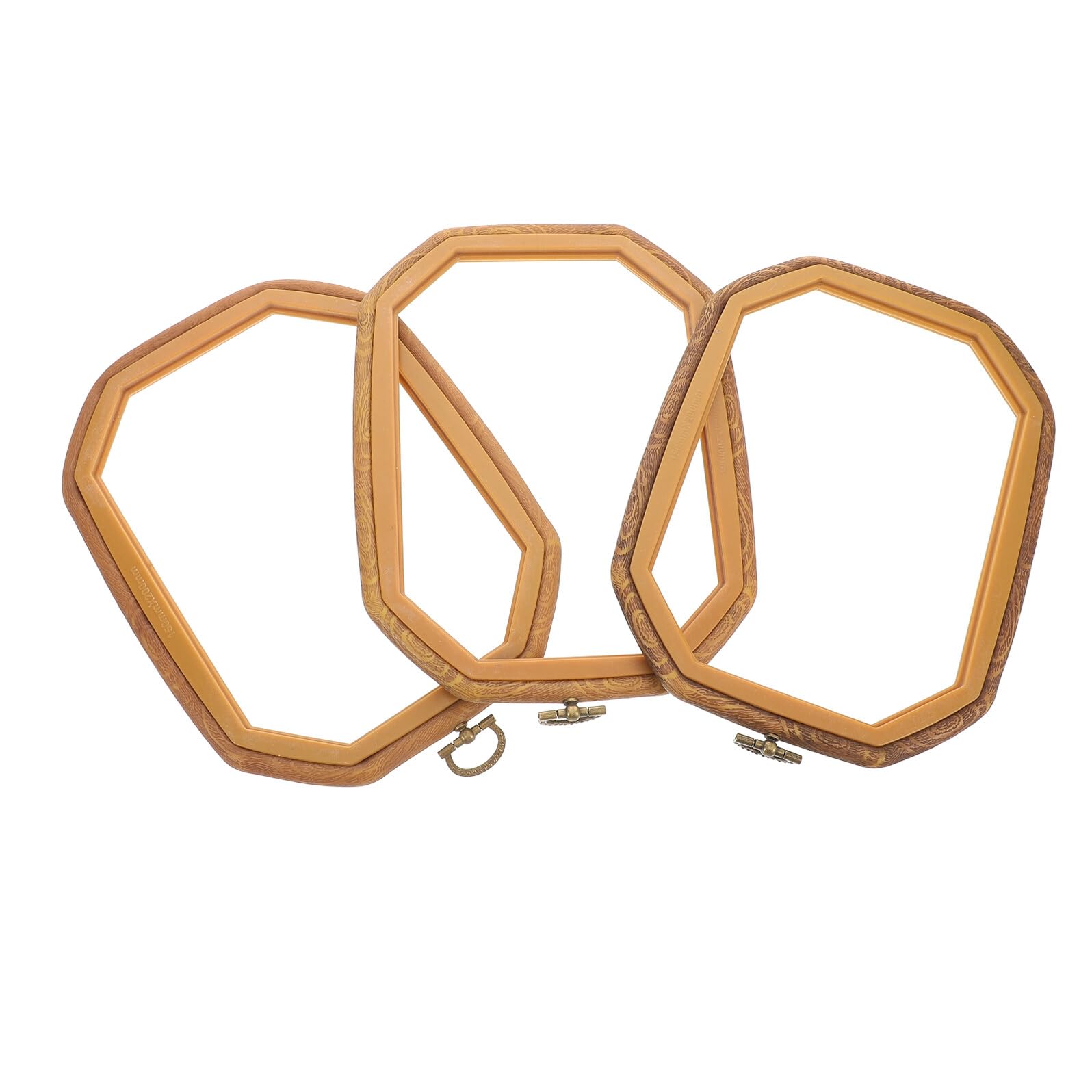 Anneome 3piezas Bastidor de Bordado de Punto de Cruz Juego de Aros de Bordado Reutilizables de Plástico para Proyectos de Costura DIY y Decoración del Hogar